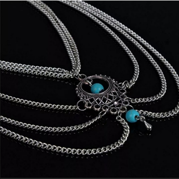 New Cute Boho Turquoise Beach Ankle Bracelet - Picture 7 of 8